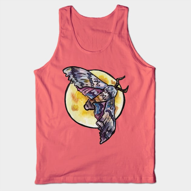 Moon Moth Tank Top by JenTheTracy